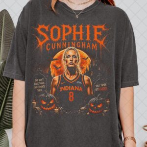 Sophie Cunningham Halloween Shirt, Spooky Basketball Graphic Tee BWK