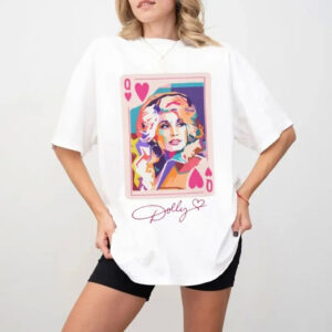 Dolly Parton Queen Of Hearts T Shirt, Vintage Country Music Tee, Music Lovers Tee A8