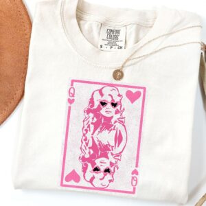 Queen of Hearts Valentine Shirt, Pink Dolly Design Tee A5