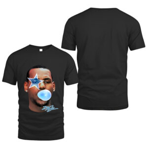 Lebron James Bubble Gum Blue Boxy Tee Shirt BWK